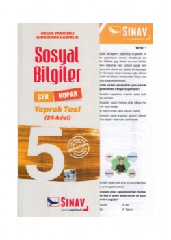 Sınav 5.Sınıf Sosyal Bilg.Yaprak Test