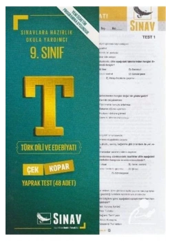 9.Sınıf Türk Dili Edebiyatı Yaprak Test   Sınav