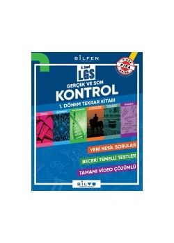 Bilfen 8.Sınıf Lgs Gerçek Son Kontrol 1.Dönem Tekrar Kitabı