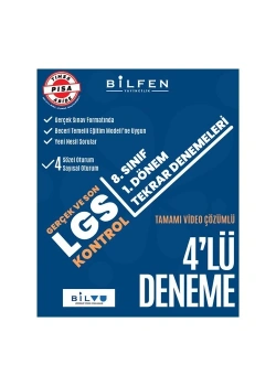 Bilfen 8.Sınıf Lgs 1.Dönem 4 Lü Deneme