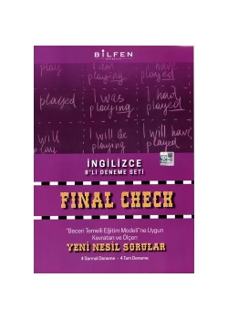 Bilfen 8.Sınıf Son Kontrol İngilizce 8 Li Deneme