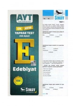 Ayt Edebiyat Yaprak Test   Sınav