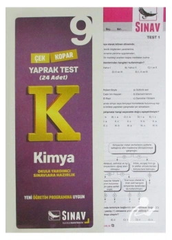 Sınav 9.Sınıf Kimya Yaprak Test