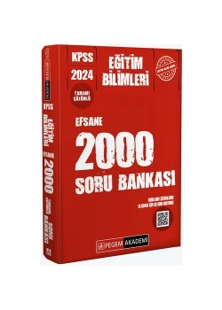 Pegem 2024 Kpss Eğitim Bilimleri Efsane 2000 Soru Bankası