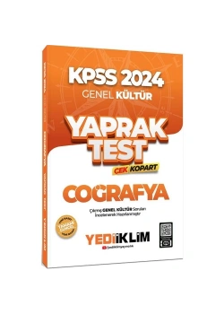 Kpss 2024 Gk Coğrafya Yaprak Test  Yediiklim