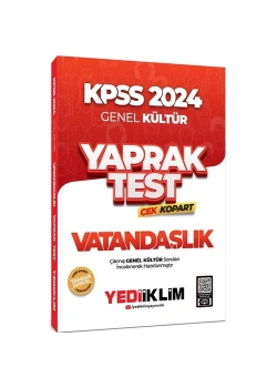 Kpss 2024 Gk Vatandaşlık Yaprak Test  Yediiklim
