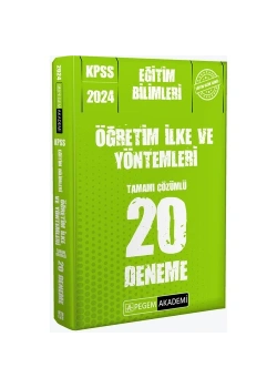 Pegem 2024 Kpss Öğretim İlke Yöntemleri 20 Deneme