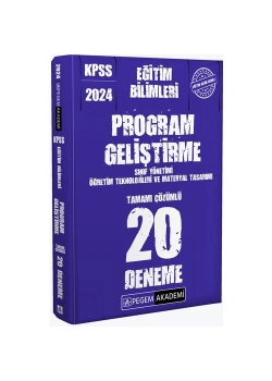 Pegem 2024 Kpss Eğitim Bilimleri Program Geliştirme 20 Deneme