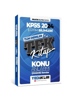 Kpss 2024 Eğitim Bilimleri Tüm Dersler Tek Kitap Konu Anlatım  Yediiklim