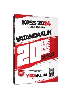 Kpss 2024 Gk Vatandaşlık 20 Çözümlü Deneme  Yediiklim