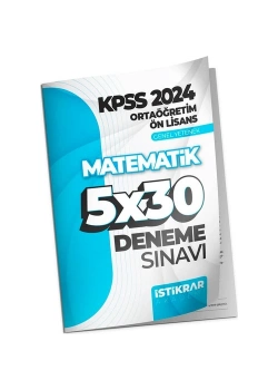 Kpss Ortaöğretim Matematik 5X30 Deneme  İstikrar