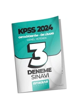Kpss Ortaöğretim Gy 3 Deneme Sınavı  İstikrar