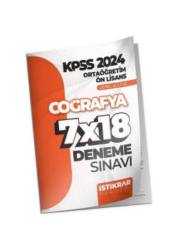 Kpss Ortaöğretim Coğrafya 7X18 Deneme  İstikrar