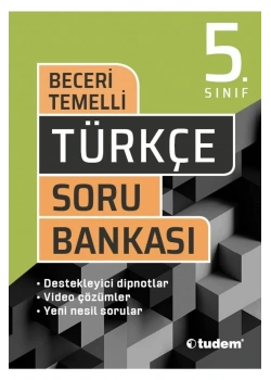 Tudem 5.Sınıf Türkçe Soru Bankası Beceri Temelli