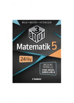 Tudem 5.Sınıf Matematik 3 Boyut Beceri Temelli Sorular