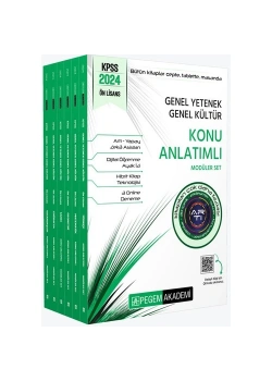 Pegem 2024 Kpss Gy Gk Önlisans Konu Anlatımlı Modüler Set 6 Lı