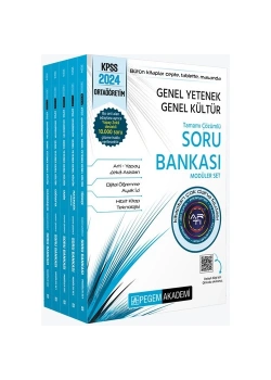 Pegem 2024 Kpss Ortaöğretim Gy Gk Çözümlü Soru Bankası Modüler Set 5 Li