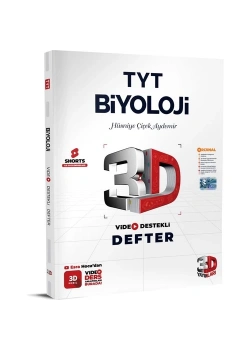 3D Tyt Biyoloji Video Destekli Defter