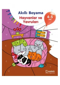 Akıllı Boyama Hayvanlar Ve Yavruları 4-5 Yaş Uçanbalık