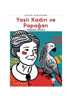 Yaşlı Kadın Ve Papağan  Kırmızı Kedi