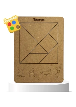 Tangram Eğitime Yardımcı Boyanabilir Zeka Oyuncağı 4+ Yaş Ve Üzeri Moonbeavers