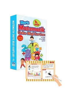Martı 4.Sınıf  Matematik Ünite Kartları Yaz Sil Kalemli