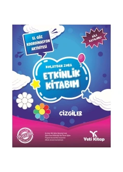 Etkinlik Kitabım Kolaydan Zora Çizgiler  Yeti Kitap