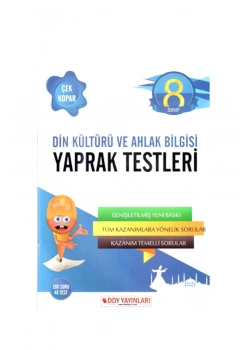 Ddy 8.Sınıf Din Kültürü Ve Ahlak Bilgisi Yaprak Test