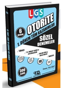 Tandem Lgs Otorite Sözel 6 Deneme  1.Dönem Konuları