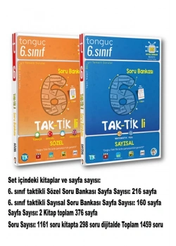 Tonguç 6.Sınıf Sayısal Sözel Taktikli Soru Bankası Seti
