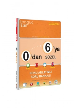 Tonguç 0 Dan 6 Ya Sözel Konu Anlatım Soru Bankası