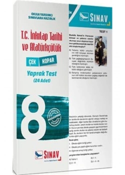 Sınav 8.Sınıf İnkılap Tarihi Yaprak Test