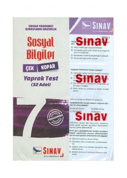 Sınav 7.Sınıf Sosyal Bilgiler Yaprak Test