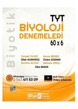 Tyt Biyoloji Denemeleri 60*6 Biyotik Yayın
