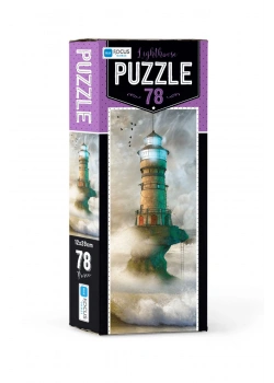 Blue Focus Kutulu 78 Parça Puzzle Light House Mavi Lale