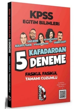 Kpss Eğitim Bilimleri Kafadardan 5 Çözümlü Deneme Benim Hocam