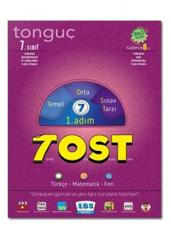 Tonguç 7.Sınıf 1.Adım Tost Türkçe Matematik Fen