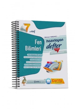 7.Sınıf Fen Bilimleri Hazırlayan Defter Çanta