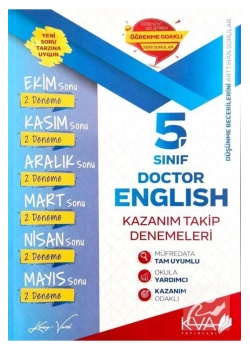 5.Sınıf İngilizce Kazanım Takip Denemeleri  Kva