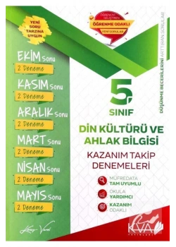 5.Sınıf Din Kültürü Kazanım Takip Denemeleri  Kva