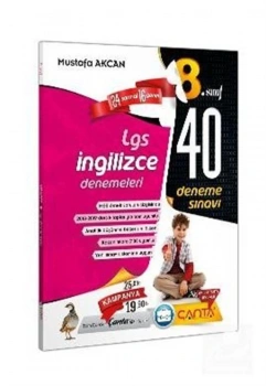 8.Sınıf İngilizce 40 Deneme   Çanta