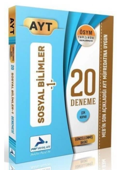 Paraf Ayt Sosyal Bilimler 1 Özel 20 Deneme