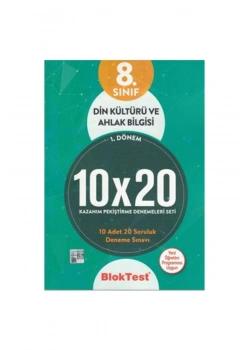 Bloktest 8.Sınıf Din Kültürü 10X20 Deneme Sınavı