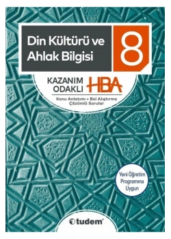 Tudem 8.Sınıf Din Kültürü Ahlak Bilgisi Hba