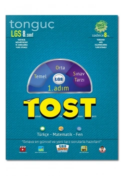 Tonguç 2020 8.Sınıf Tost 1.Adım Türkçe Matematik Fen