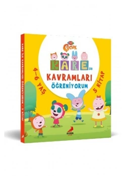 Kare İle Kavramları Öğreniyorum 5 Kitap Set 4-6 Yaş  Erdem Yayın