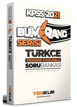 2021 Kpss  Bumerang Serisi Türkçe Çözümlü Soru Bankası Yediiklim