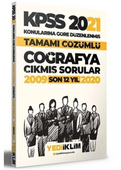 Kpss 2021 Coğrafya 2009-2020 Çıkmış Sorular Yediiklim