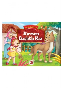 Kırmızı Başlıklı Kız Üç Boyutlu Masallar Beyaz Balina