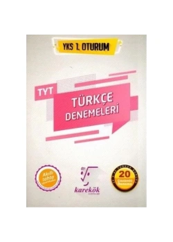 Karekök Tyt Türkçe 20 Çözümlü Denemeleri Yks 1.Oturum